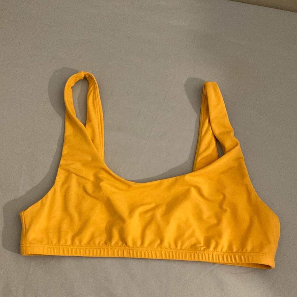 PacSun Orange Bikini Top Scoop Neck